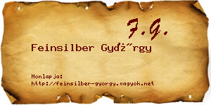 Feinsilber György névjegykártya
